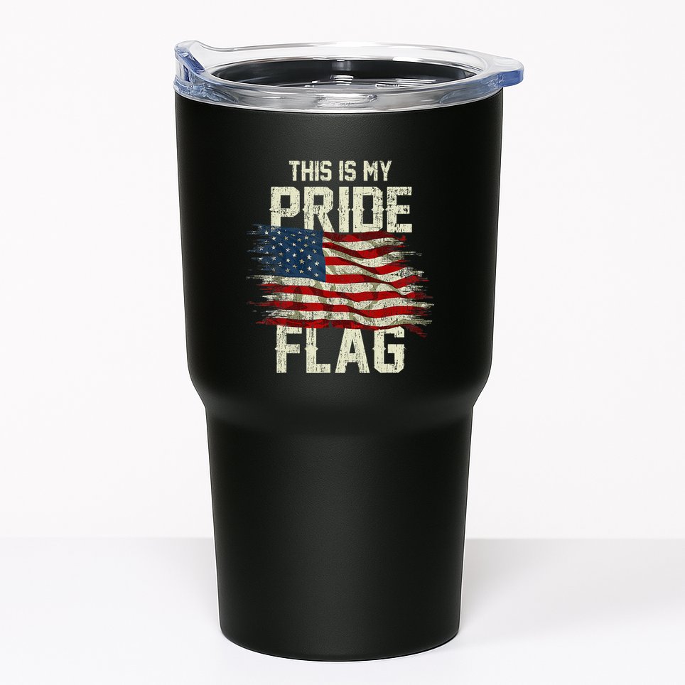 This Is My Pride Flag USA American 4th Of July Patriotic Tumbler