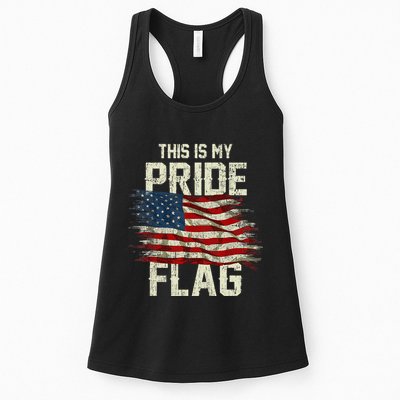 This Is My Pride Flag USA American 4th Of July Patriotic Womens Tank Top