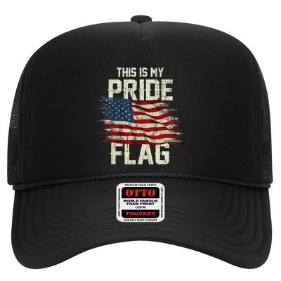 This Is My Pride Flag USA American 4th Of July Patriotic Trucker Hat