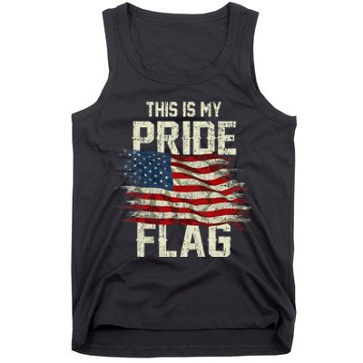 This Is My Pride Flag USA American 4th Of July Patriotic Tank Top