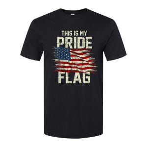 This Is My Pride Flag USA American 4th Of July Patriotic Softstyle CVC T-Shirt