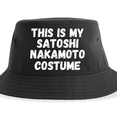 This Is My Satoshi Costume, Satoshi Nakamoto, Bitcoin, Cryptocurrency Sustainable Bucket Hat