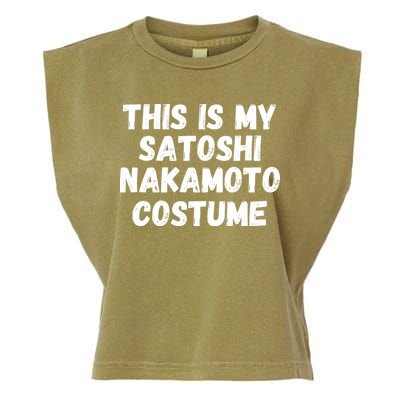 This Is My Satoshi Costume, Satoshi Nakamoto, Bitcoin, Cryptocurrency Garment-Dyed Women's Muscle Tee