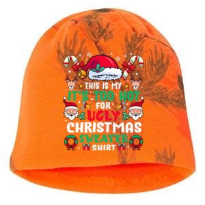 This Is My ItS Too Hot For Ugly Christmas Sweaters Sweatshirt Kati - Camo Knit Beanie