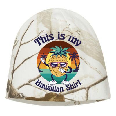 This Is My Hawaiian Shirt Funny Hawaii Kati - Camo Knit Beanie