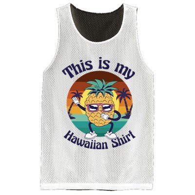 This Is My Hawaiian Shirt Funny Hawaii Mesh Reversible Basketball Jersey Tank