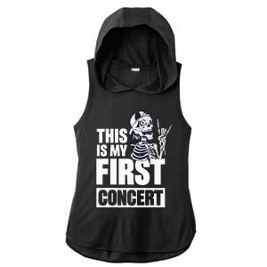 This Is My First Concert Ladies PosiCharge Tri-Blend Wicking Draft Hoodie Tank