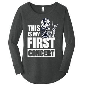 This Is My First Concert Women's Perfect Tri Tunic Long Sleeve Shirt