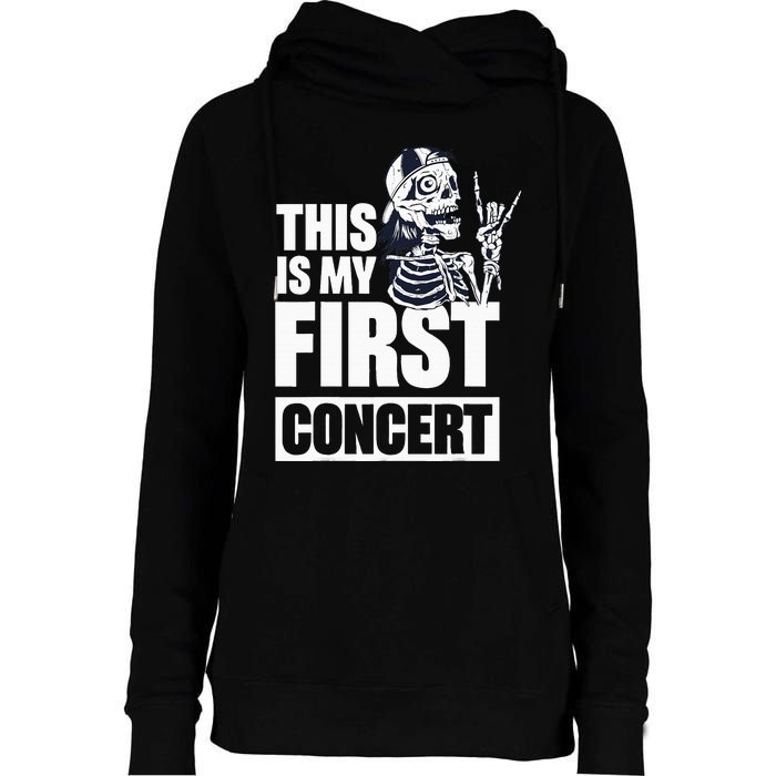 This Is My First Concert Womens Funnel Neck Pullover Hood