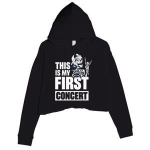 This Is My First Concert Crop Fleece Hoodie