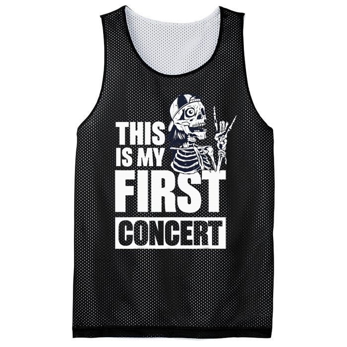 This Is My First Concert Mesh Reversible Basketball Jersey Tank