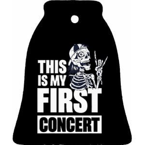 This Is My First Concert Ceramic Bell Ornament