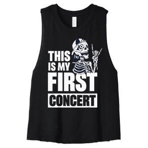 This Is My First Concert Women's Racerback Cropped Tank