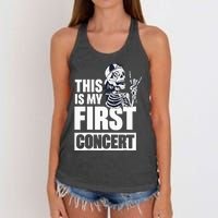 This Is My First Concert Women's Knotted Racerback Tank