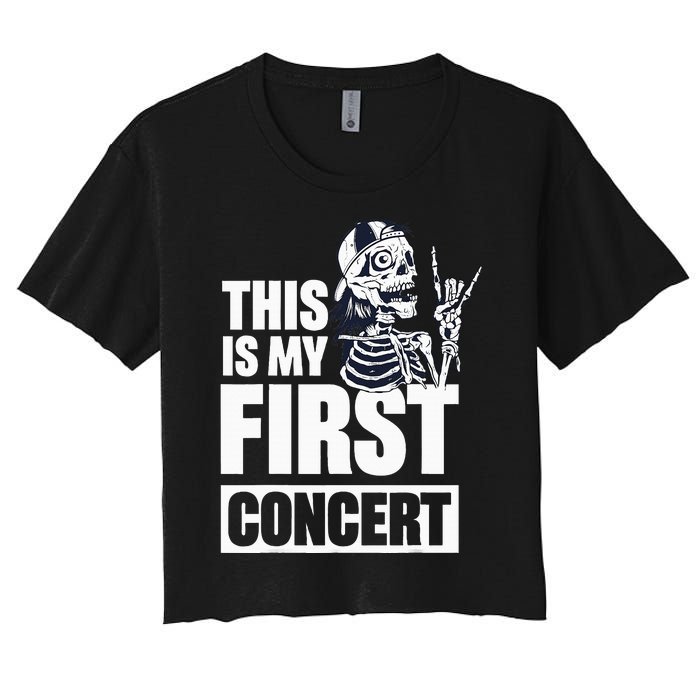 This Is My First Concert Women's Crop Top Tee