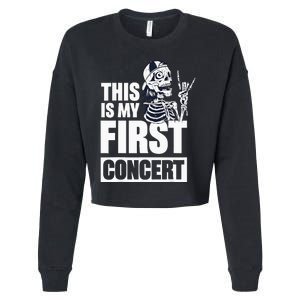 This Is My First Concert Cropped Pullover Crew