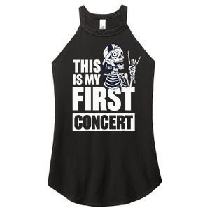 This Is My First Concert Women's Perfect Tri Rocker Tank