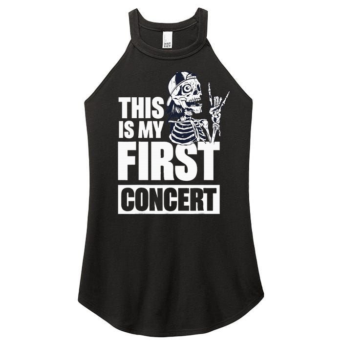 This Is My First Concert Women's Perfect Tri Rocker Tank