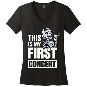 This Is My First Concert Women's V-Neck T-Shirt