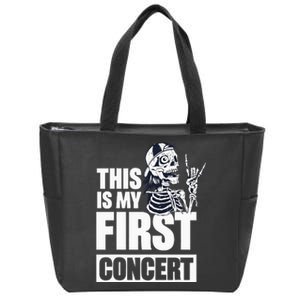 This Is My First Concert Zip Tote Bag