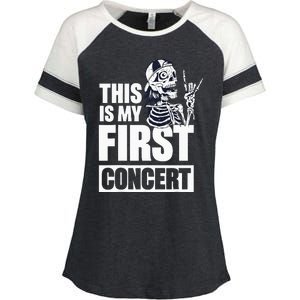 This Is My First Concert Enza Ladies Jersey Colorblock Tee