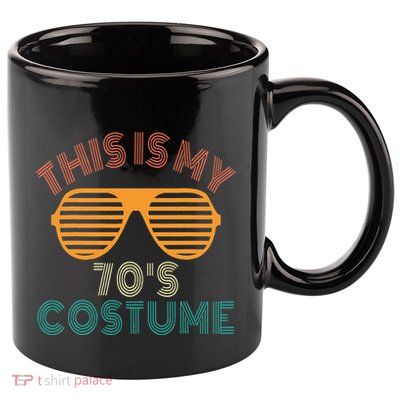 This Is My 70s Costume Retro 80s 90s Party 11oz C Handle Ceramic Mug