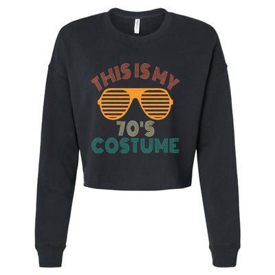 This Is My 70s Costume Retro 80s 90s Party Cropped Pullover Crew