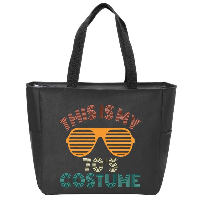 This Is My 70s Costume Retro 80s 90s Party Zip Tote Bag