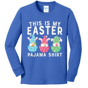 This Is My Easter Pajama Cute Easter Day Funny Gift Kids Long Sleeve Shirt