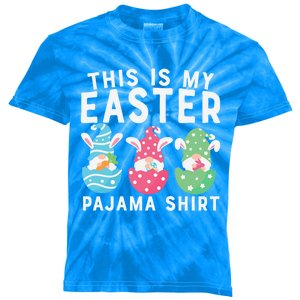 This Is My Easter Pajama Cute Easter Day Funny Gift Kids Tie-Dye T-Shirt