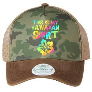 This Is My Hawaiian Tropical Luau Costume Party Hawaii Legacy Tie Dye Trucker Hat