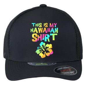 This Is My Hawaiian Tropical Luau Costume Party Hawaii Flexfit Unipanel Trucker Cap