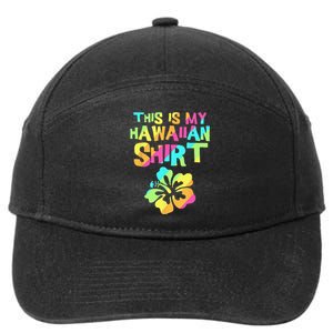 This Is My Hawaiian Tropical Luau Costume Party Hawaii 7-Panel Snapback Hat