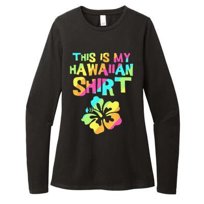 This Is My Hawaiian Tropical Luau Costume Party Hawaii Womens CVC Long Sleeve Shirt