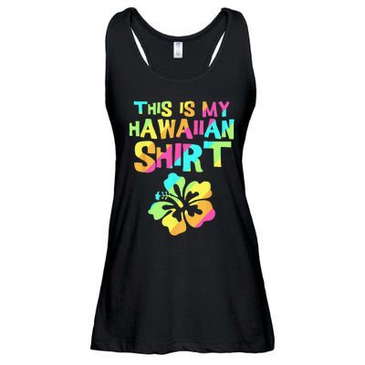 This Is My Hawaiian Tropical Luau Costume Party Hawaii Ladies Essential Flowy Tank