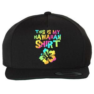 This Is My Hawaiian Tropical Luau Costume Party Hawaii Wool Snapback Cap