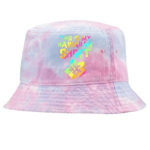 This Is My Hawaiian Tropical Luau Costume Party Hawaii Tie-Dyed Bucket Hat