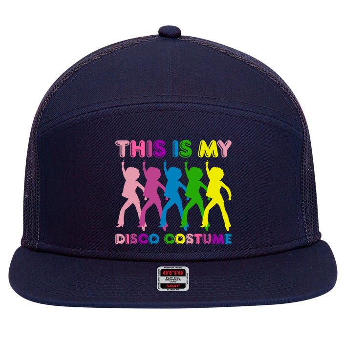 This Is My Disco Costume Family Party 1970s 7 Panel Mesh Trucker Snapback Hat