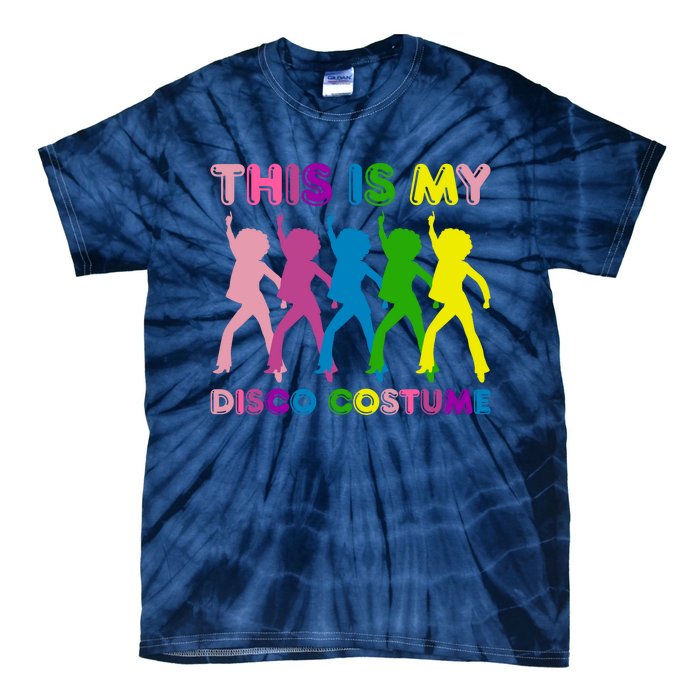 This Is My Disco Costume Family Party 1970s Tie-Dye T-Shirt