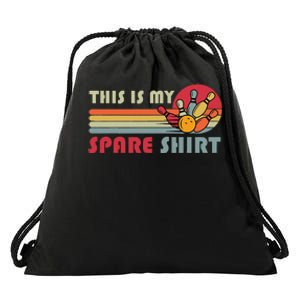 This Is My Spare Bowling Bowler Drawstring Bag