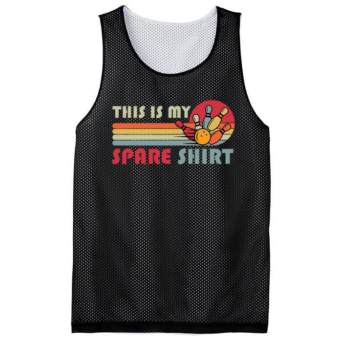 This Is My Spare Bowling Bowler Mesh Reversible Basketball Jersey Tank