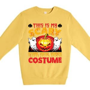 This Is My Scary School Social Worker Costume Halloween Premium Crewneck Sweatshirt