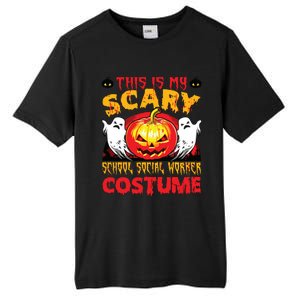 This Is My Scary School Social Worker Costume Halloween Tall Fusion ChromaSoft Performance T-Shirt