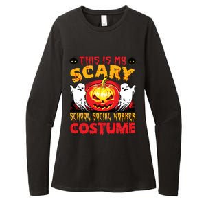 This Is My Scary School Social Worker Costume Halloween Womens CVC Long Sleeve Shirt