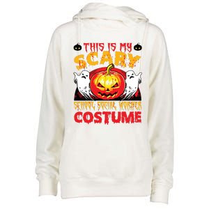 This Is My Scary School Social Worker Costume Halloween Womens Funnel Neck Pullover Hood