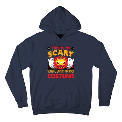 This Is My Scary School Social Worker Costume Halloween Hoodie