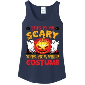 This Is My Scary School Social Worker Costume Halloween Ladies Essential Tank