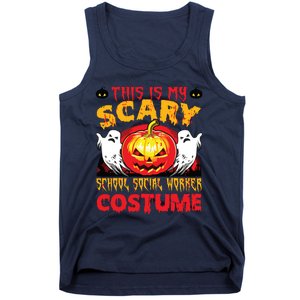 This Is My Scary School Social Worker Costume Halloween Tank Top