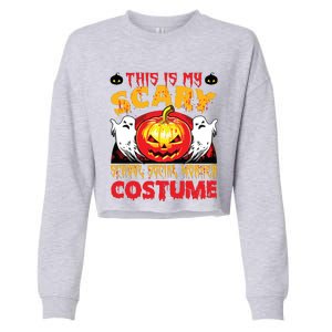 This Is My Scary School Social Worker Costume Halloween Cropped Pullover Crew