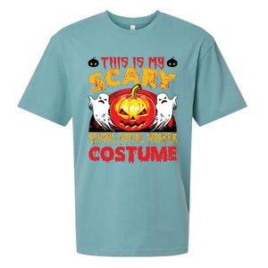 This Is My Scary School Social Worker Costume Halloween Sueded Cloud Jersey T-Shirt